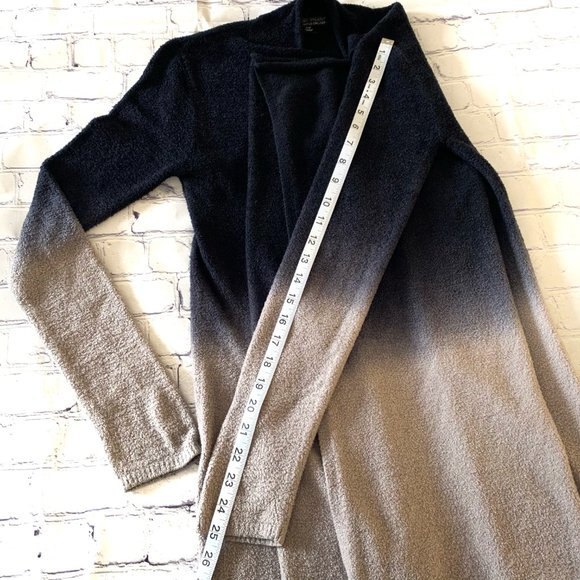 BAREFOOT DREAMS bamboo Chic lite Calypso Open Waterfall Cardigan S/M Cozy Cabin - Picture 10 of 10